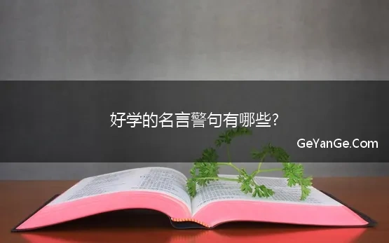 好学的名言警句有哪些?