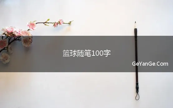 篮球随笔100字