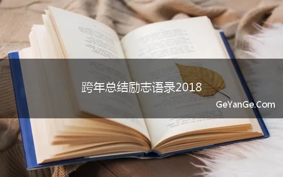 跨年总结励志语录2018