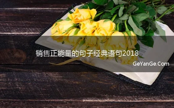 销售正能量的句子经典语句2018