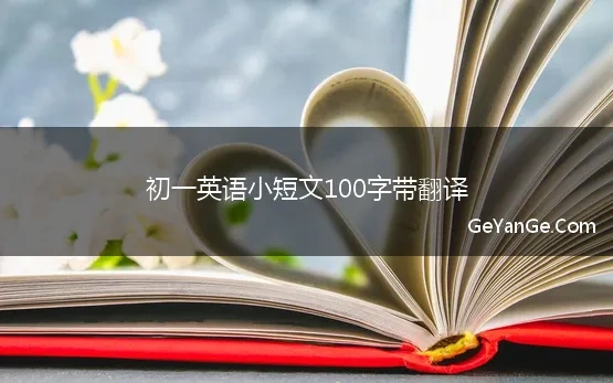 初一英语小短文100字带翻译