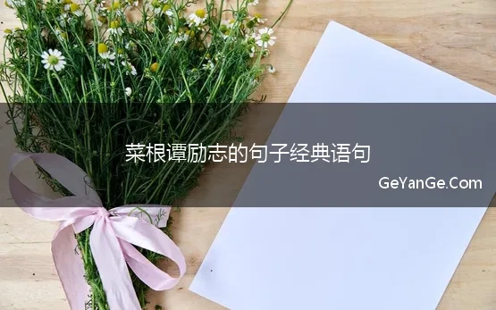 菜根谭励志的句子经典语句