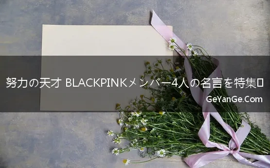 blackpink的经典台词