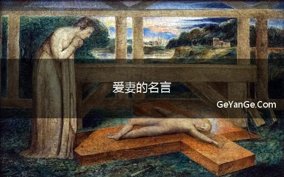 爱妻的名言