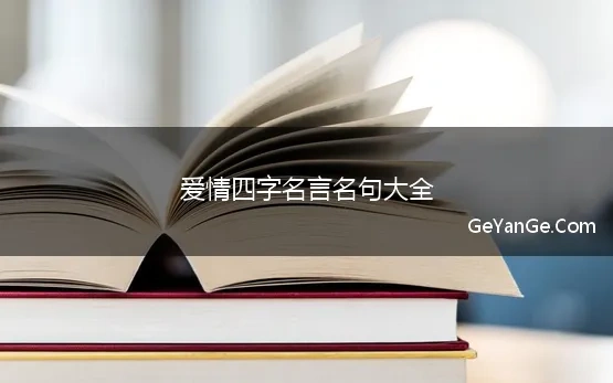 四字感情名言