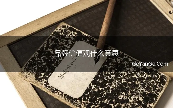 品牌价值观什么意思