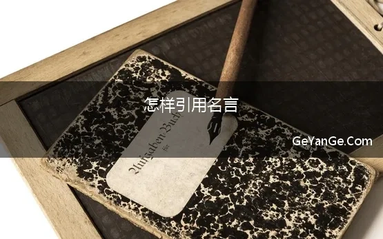 怎样引用名言