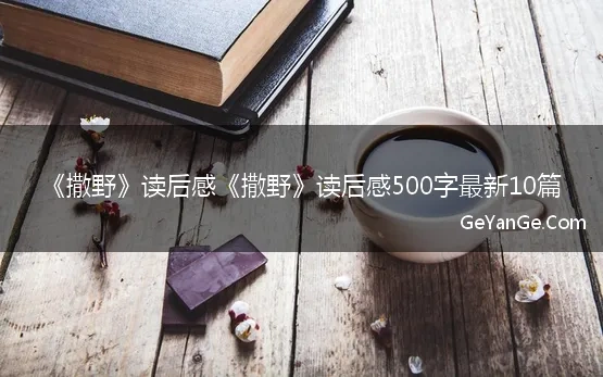 《撒野》读后感《撒野》读后感500字最新10篇