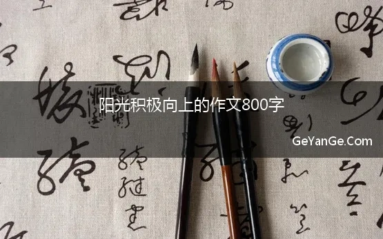 阳光积极向上的作文800字