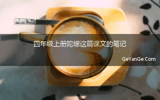 陀螺最后一句话