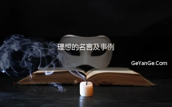 理想的名言及事例