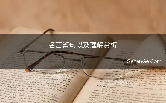 名言警句以及理解赏析