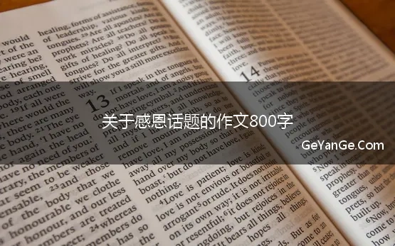 关于感恩征文1000字左右