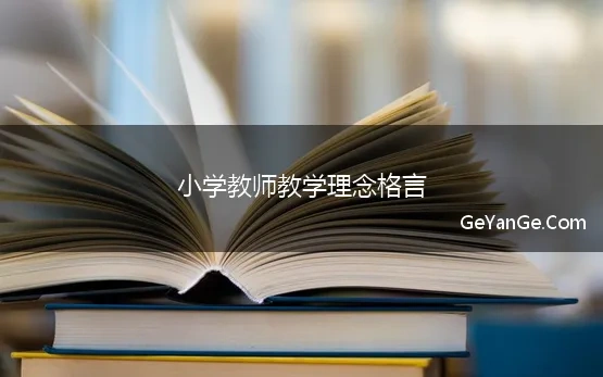 小学教师教学理念格言