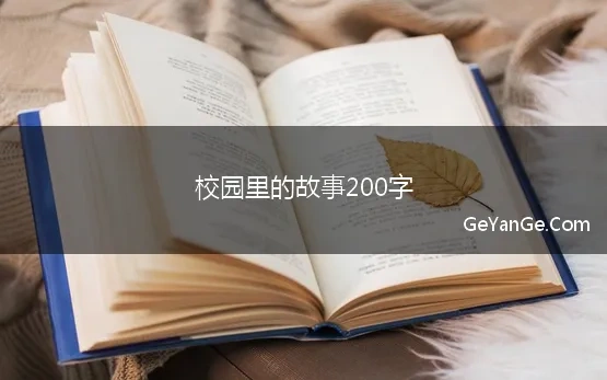 校园里的故事200字