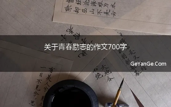 关于青春励志的作文700字